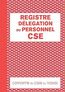 Registre de la Délégation du Personnel du CSE: Registre Comité Social et Économique Obligatoire pour Retranscrire les Réunions Délégués du Personnel du CSE et Employeur